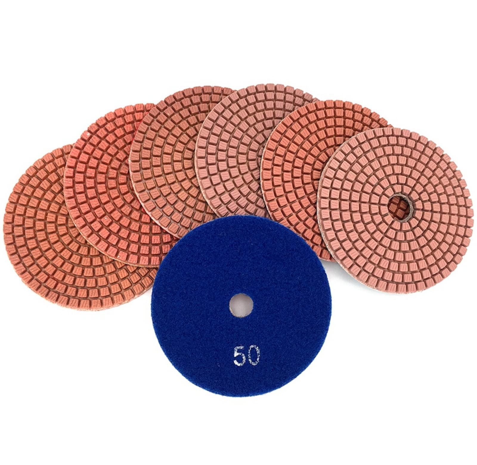 Diamentowe tarcze polerskie, 10 sztuk/zestaw 80mm diamentowe podkładki polerskie 4-calowa mokra podkładka polerska do marmuru diamentowe narzędzia ścierne(400)
