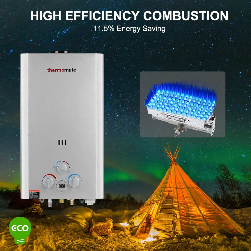 Gas Water Heater, Thermomate BE318S 12L Instant Outdoor LPG Water Heater,  Portable Tankless Propane Gas Boiler, Use for Camping Showers, Horses  Washing, RV Trip : Amazon.co.uk: DIY u0026 Tools