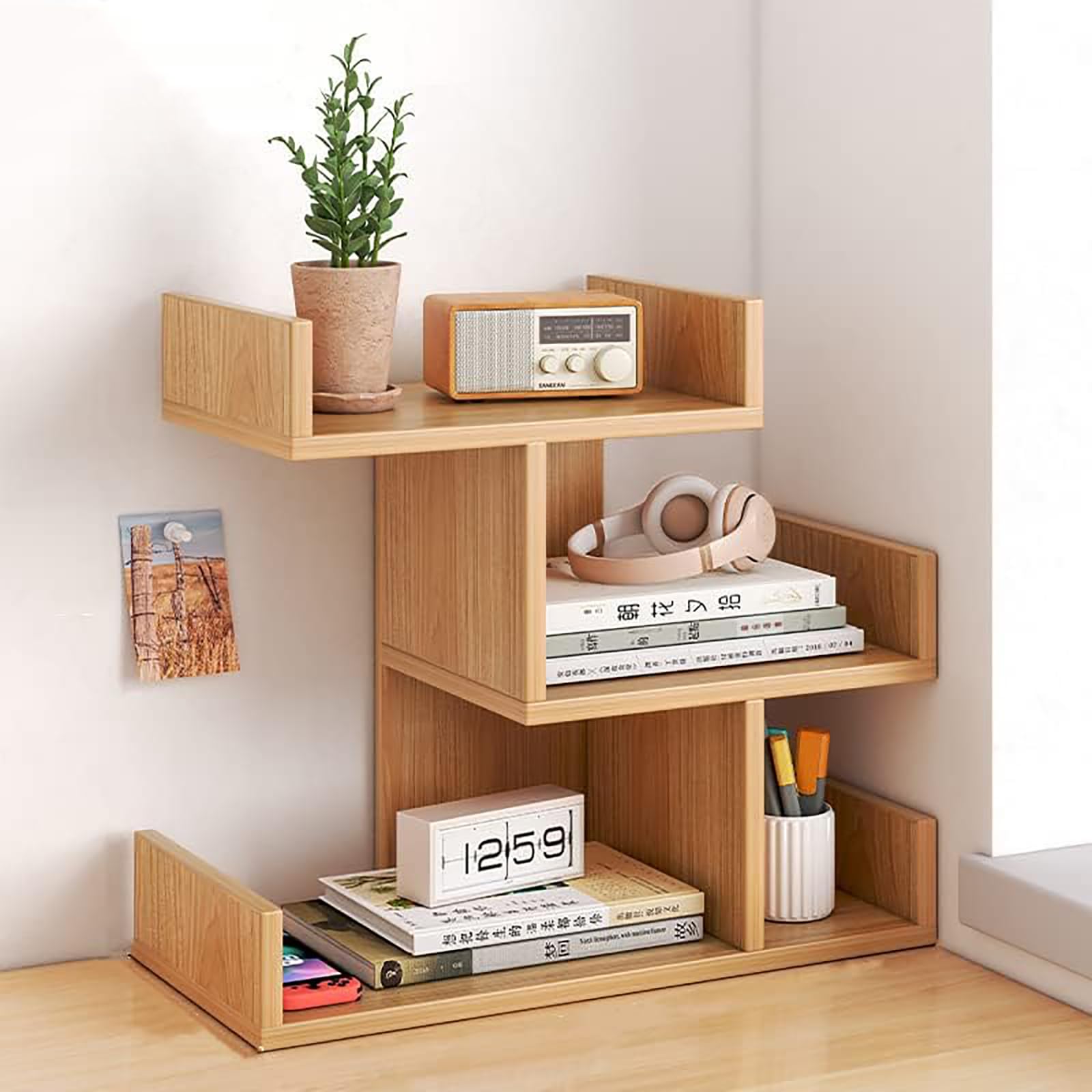 楽天市場】ブックスタンド ツリーの通販 ツリー型デスク上置収納ラック