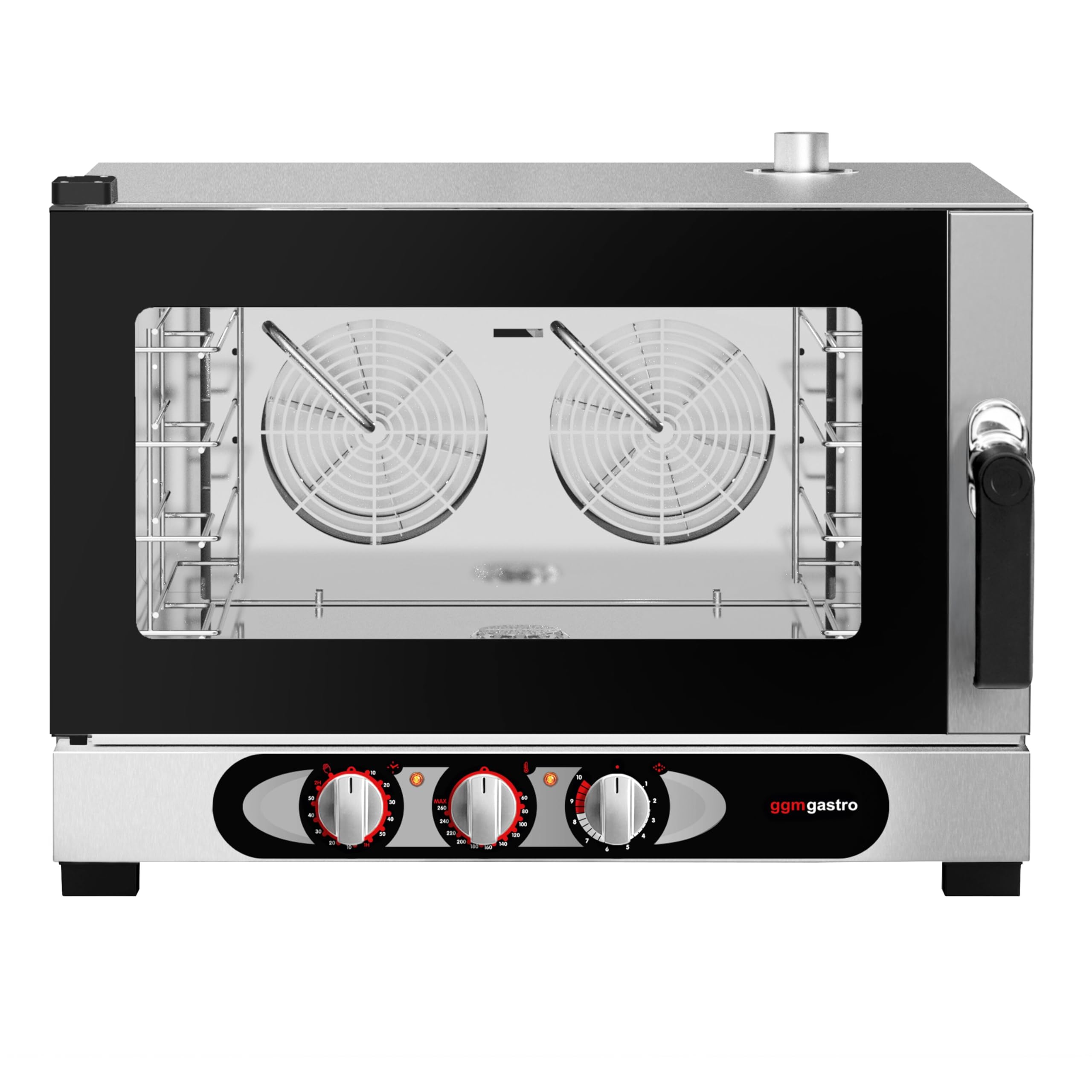 GGM Gastro Kombidämpfer manuell 4x GN 1/1 oder 4x EN 600x400 | Ideal für gewerbliche Küchen, robuste Edelstahlkonstruktion, intuitive manuelle Steuerung, einfache Reinigung, langlebig