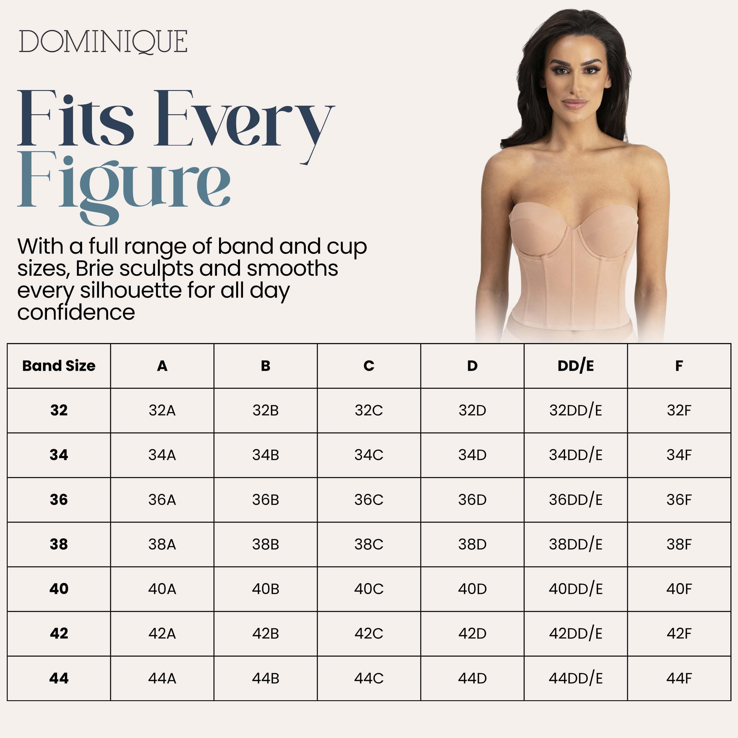 Dominique Brie Backless Strapless Bridal Bra #6380 – Ultra Low Back, Sweetheart - Picture 10 of 15
