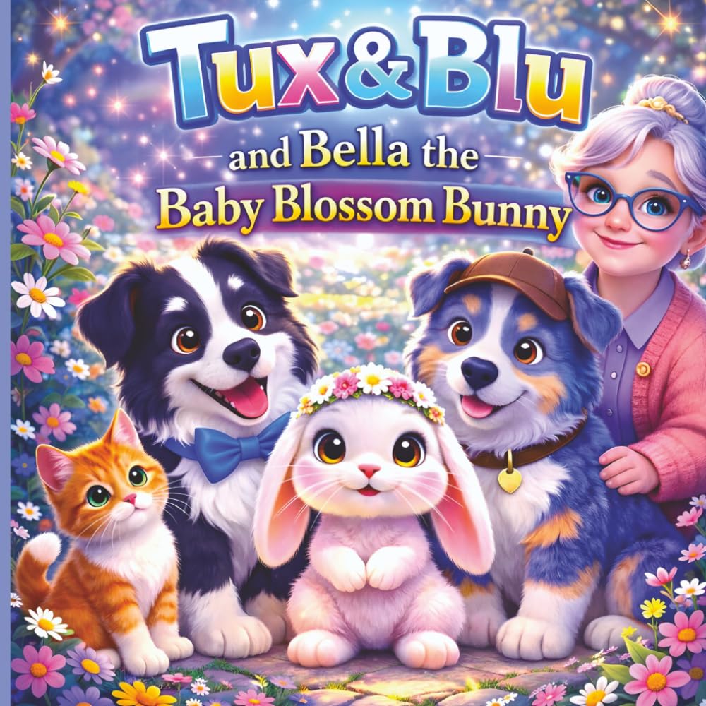 Tux & Blu and Bella the Baby Blossom Bunny: Book 1 - A Cozy Picture Book About Big Feelings, Friendship, and Comfort for Ages 3–5 (Tux & Blu: The Calm Magic Picture Book Series)