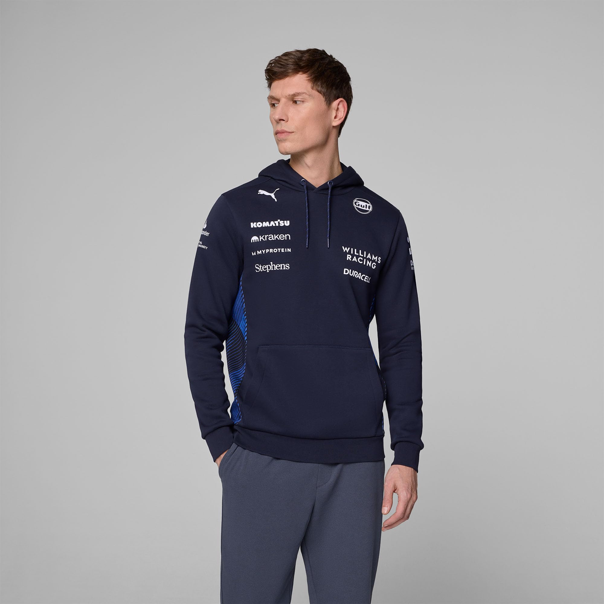 PUMA Williams Racing Formula 1 Sudadera del Equipo 2025 para Hombre - Azul Marino