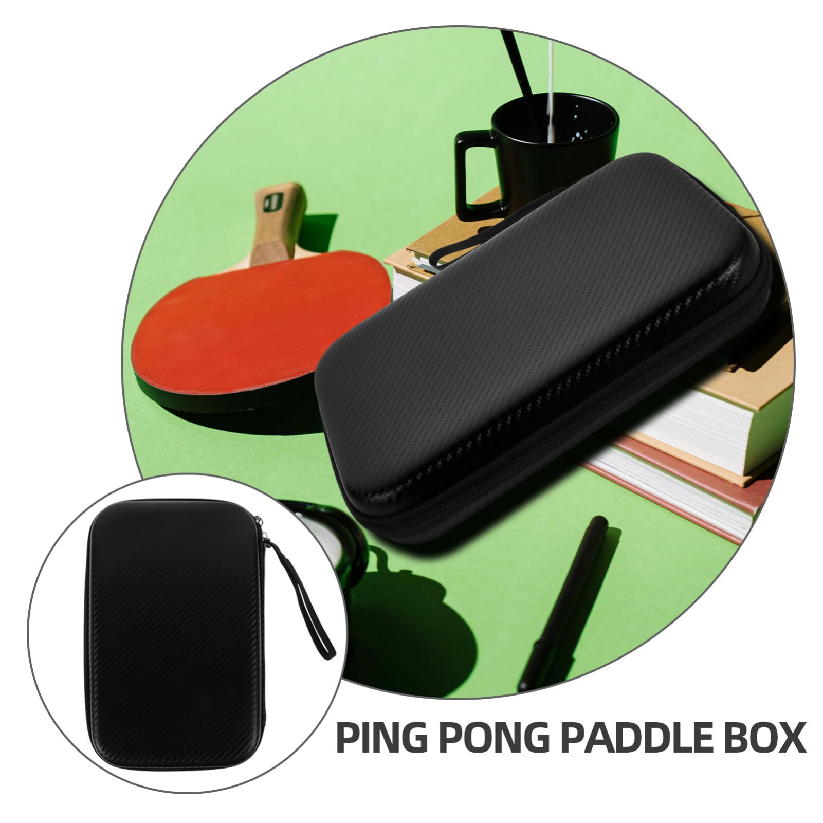Yardwe Custodia Per e Racchette Pong Racket Tennis e Pu Per Protezione e Conservazione Per Appassionati Sport Texture