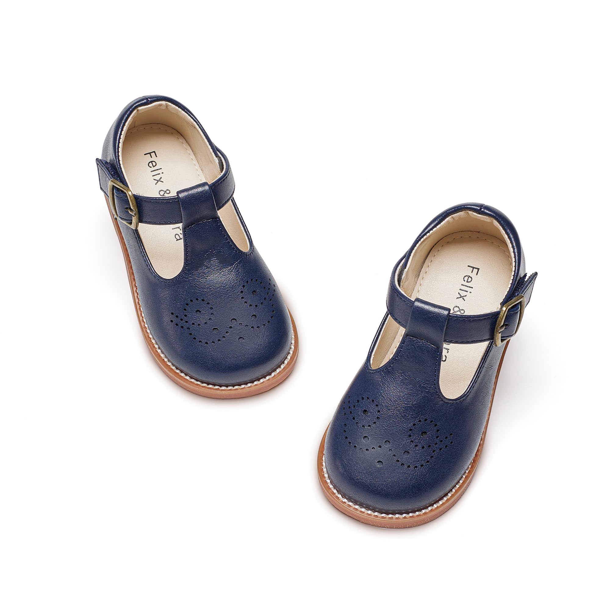 Felix &amp; Flora Toddler Girl Mary Jane Dress Shoes - School Oxford Flats for Girl Party Shoes.