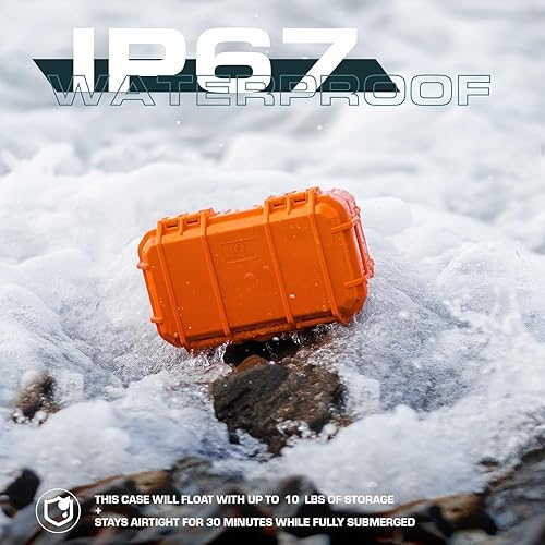 Miniatura 10 de Seahorse Funda protectora impermeable 58 con espuma Accuform, apta para viajes, especificaciones de mil, resistente al agua IP67, fabricada en