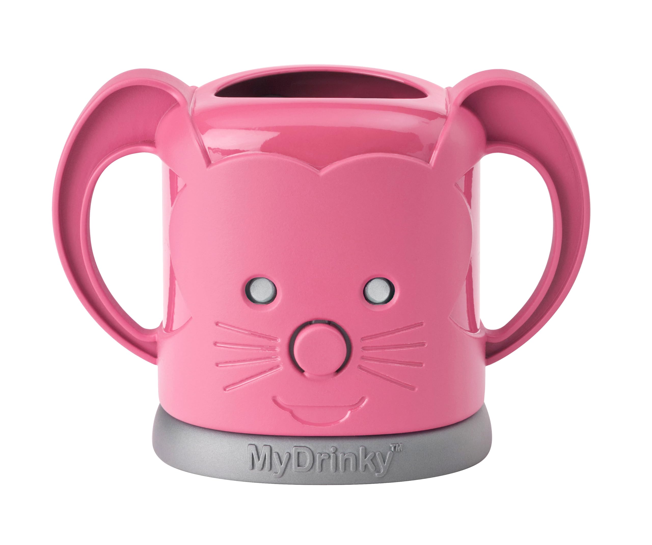 InchBug MyDrinky Pouch Holder No Squeeze, Reusable Drink Holder for Kids, Toddler and Babies | BPA-Free & Squeeze-Proof Cup Holder for Juice Boxes, Food Pouches | Dishwasher Safe, Pink Sorbet