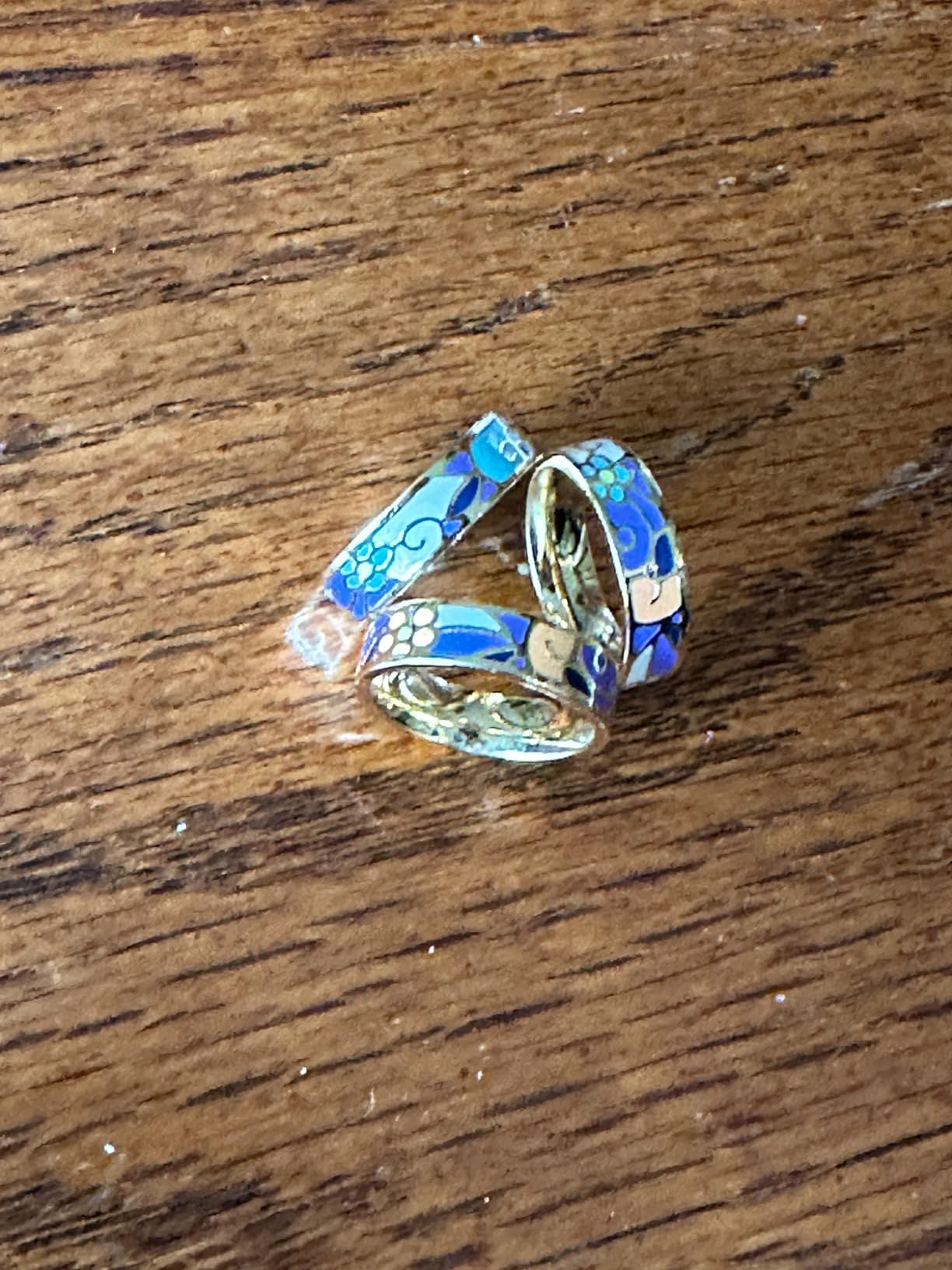 BEFOSHINN Enamel Scarf Rings Slides for Scarves Scarf Clip