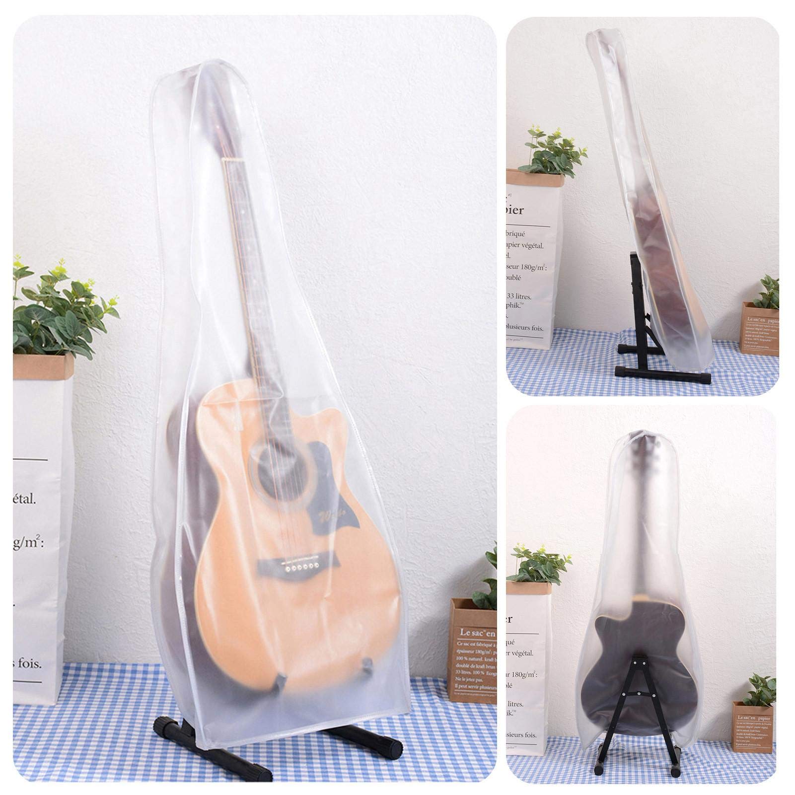 Custodia antipolvere per chitarra, anti-polvere, per chitarra elettrica, custodia per chitarra, sacchetto antipolvere lavabile, anti-polvere, per chitarra folk e chitarra elettrica