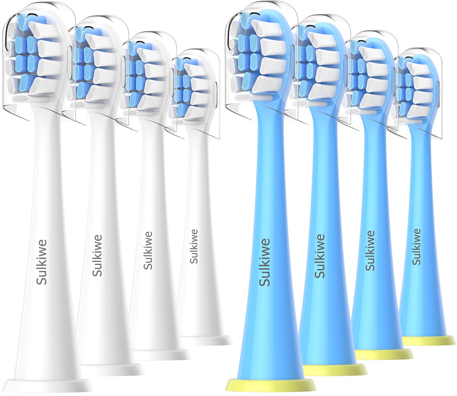 Sulkiwe Sensitive Ersatzbürsten für Kids Kompatibel mit Philips Sonicare Ersatzbürsten Kinder, Mini Kids Bürstenköpfe ab 3-10 Jahren für Kinderzahnbürste Modell 6322/04 3603/01, 8er