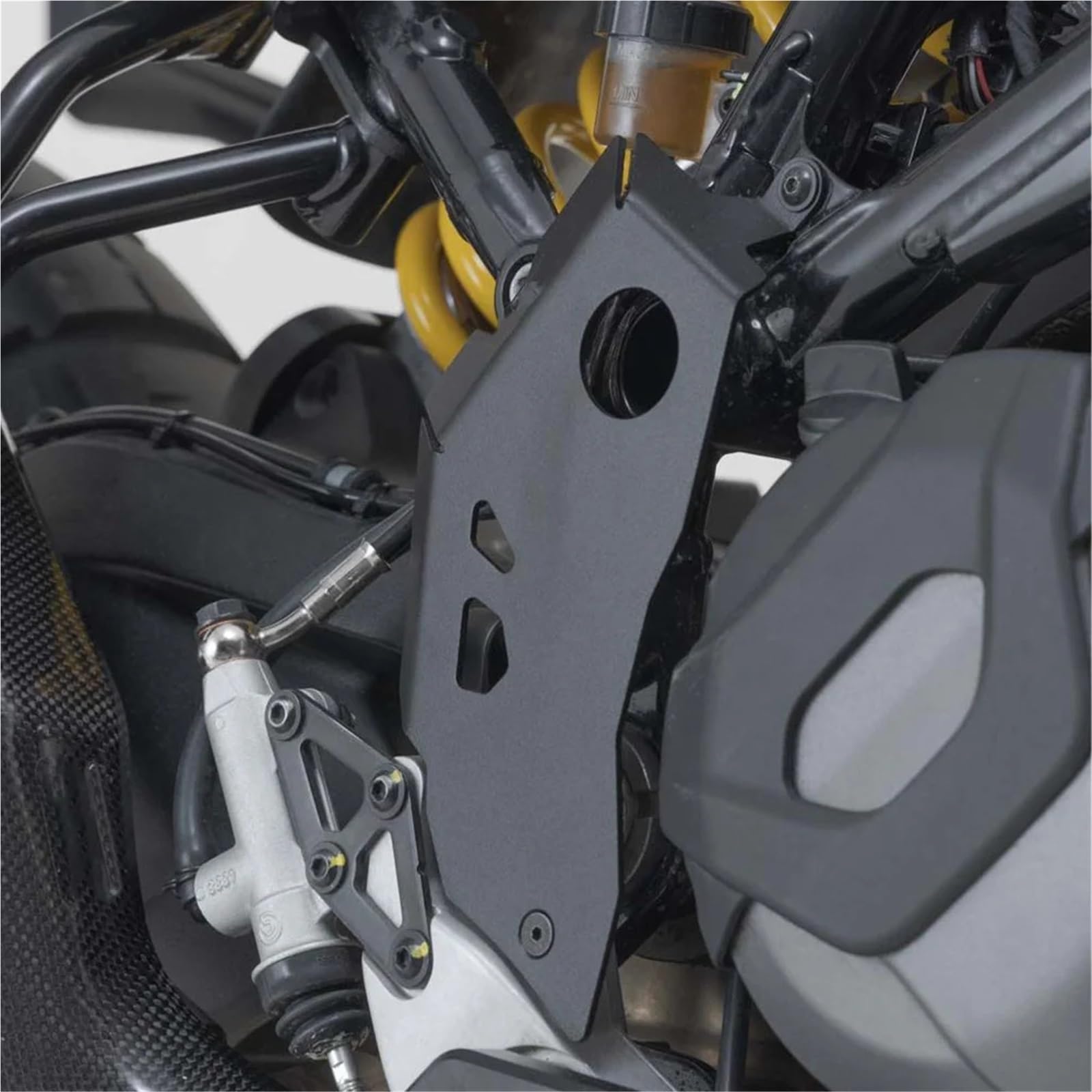 Osłona panelu chłodnicy Ochraniacz na piętę motocykla Ducati DesertX 2022-2023, akcesoria, osłona pięty, nakładka ochronna Przednia