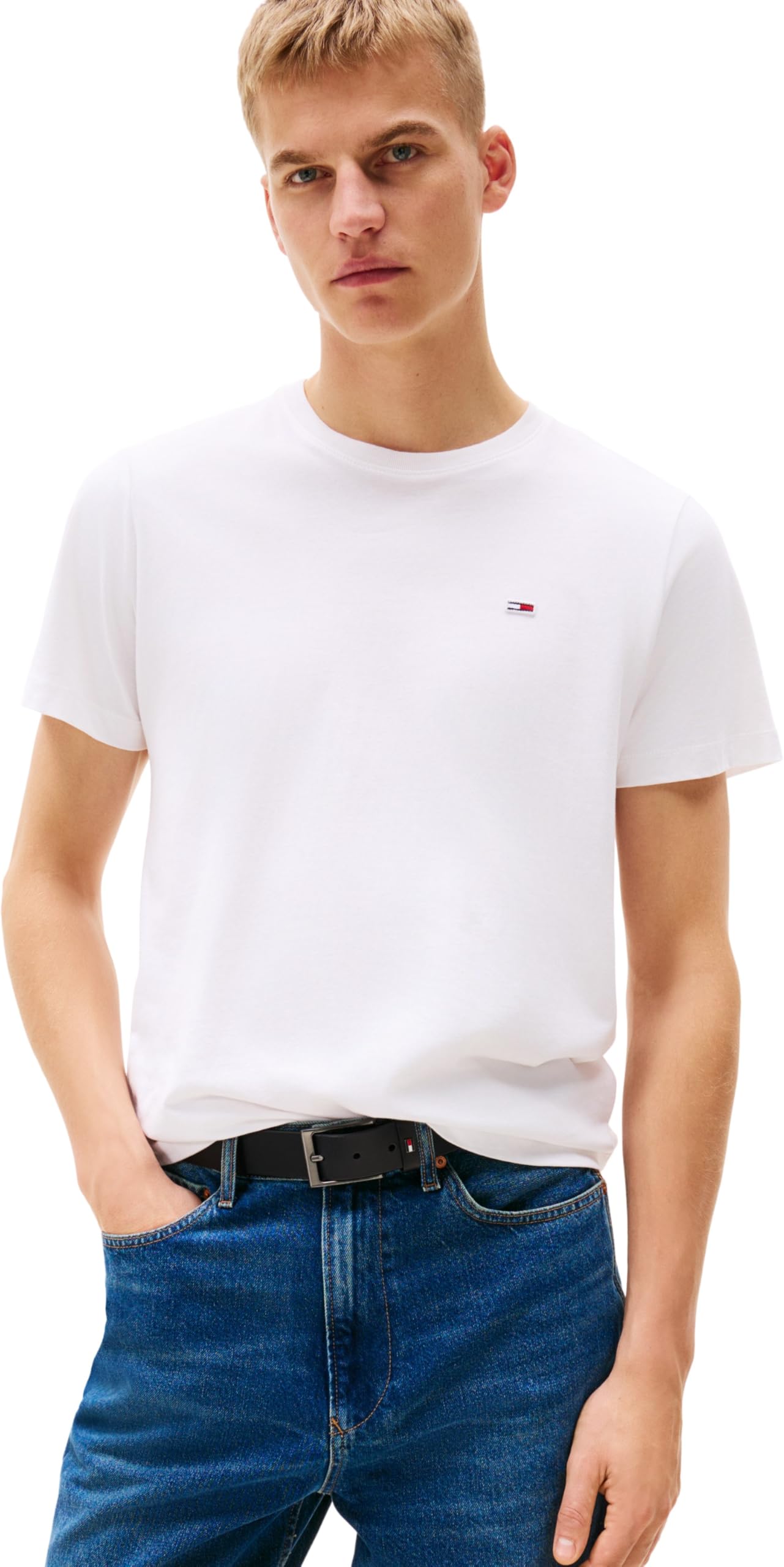 Tommy Jeans Men's Tjm Classic Jersey C Neck Shirt