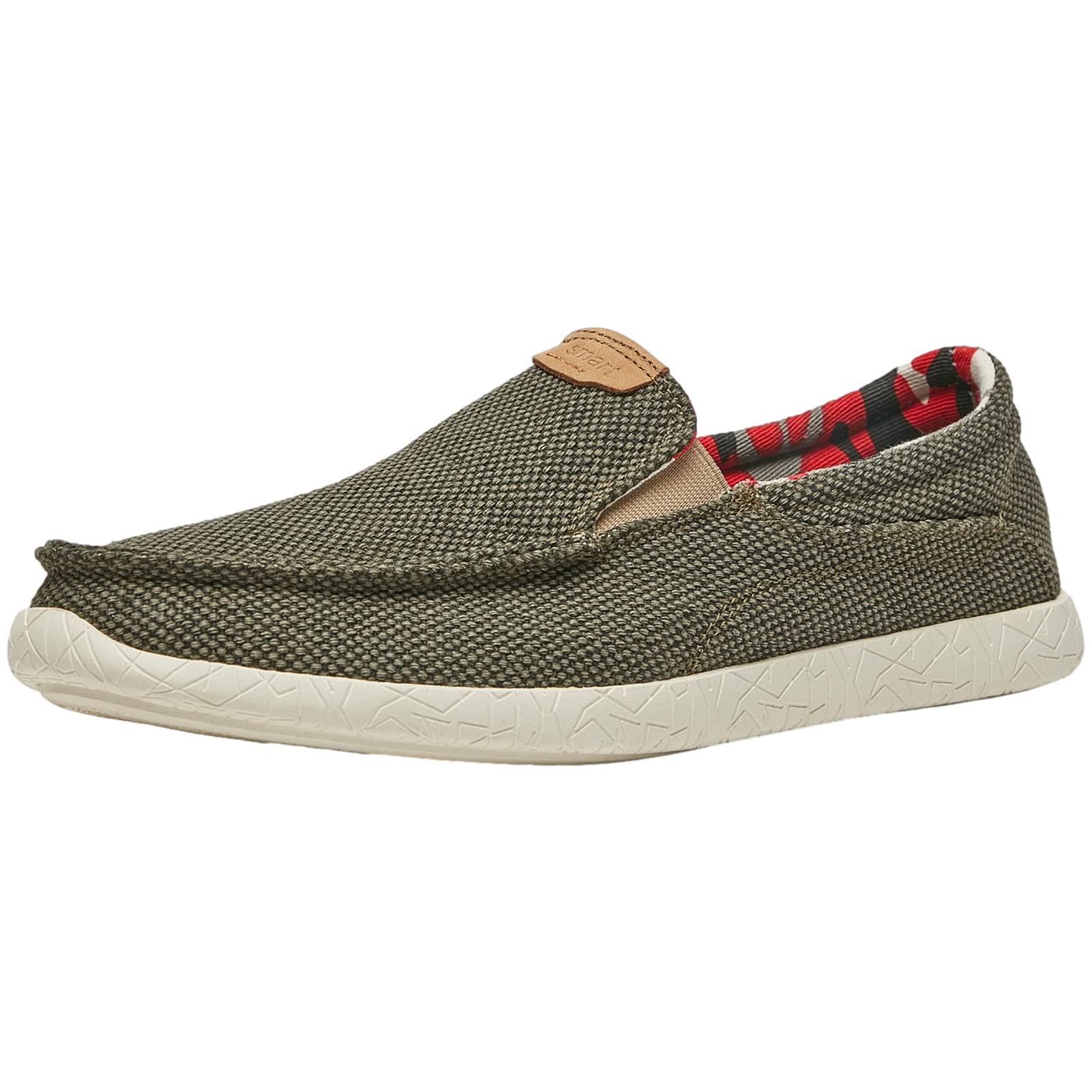 rismart Mocassini Slip-on da Uomo Casuale Tela Antiscivolo Comodo Scarpe da Passeggio