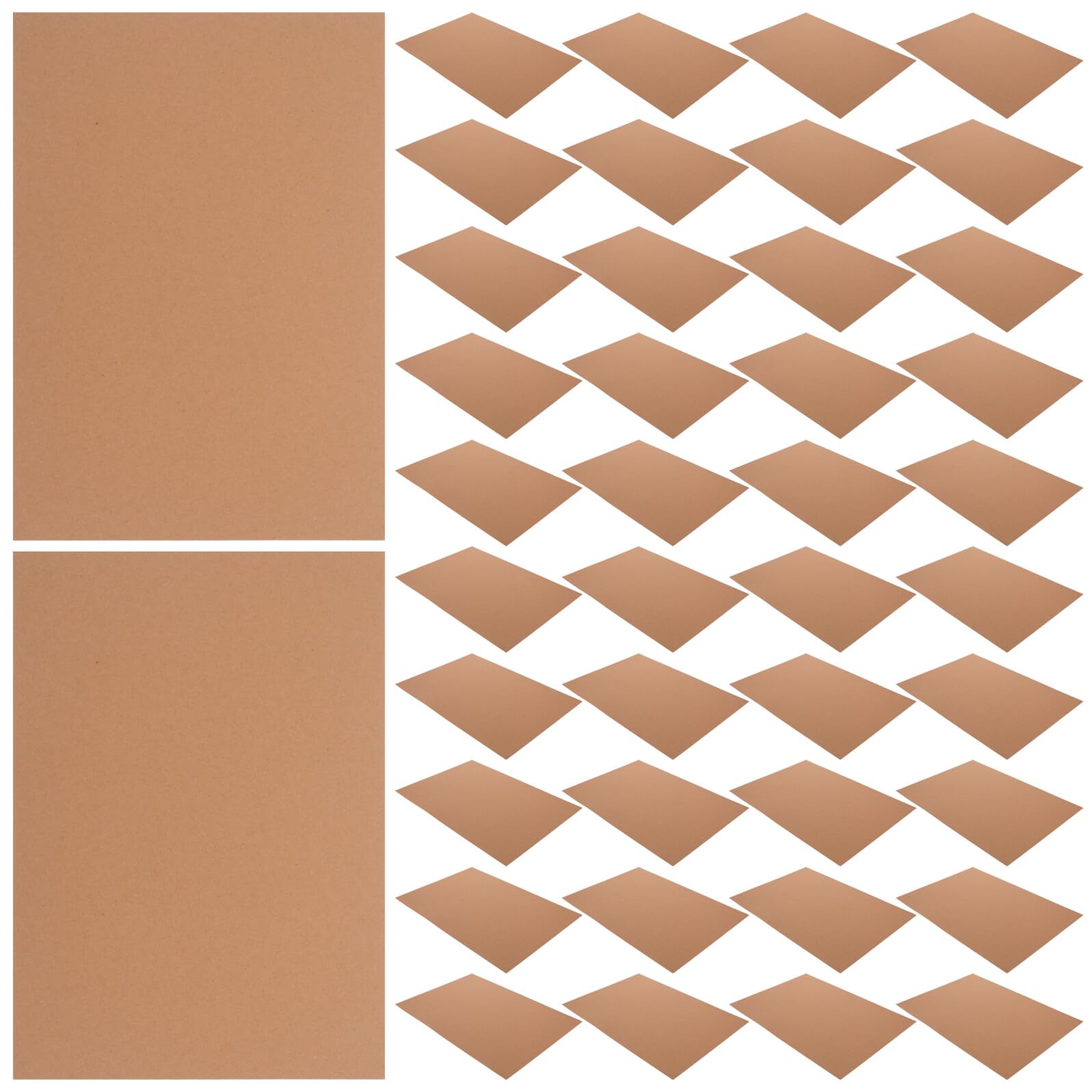 WOONEKY 120 Fogli Carta Kraft Spessa Color Cachi Formato A4, 6 Pacchi di Cartoncino Resistente a Pieghe e Strappi, per Scrapbooking e Lavori Creativi Scolastici