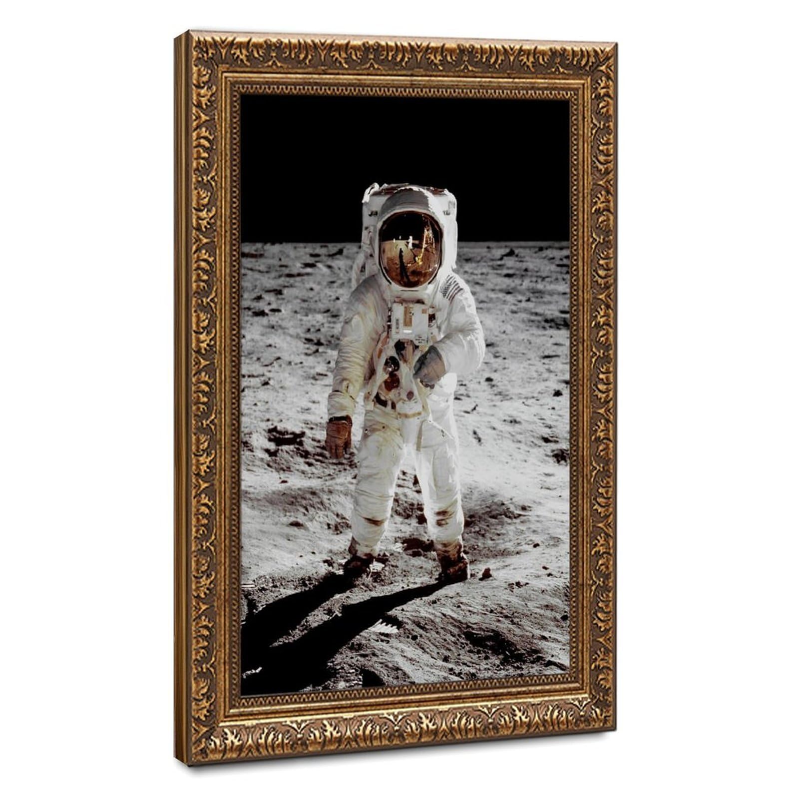 Bareronor Astronaut Moon Poster Canvas Poster Bedroom Decor Landscape Office Room Decor Gift 20" L X 30" W