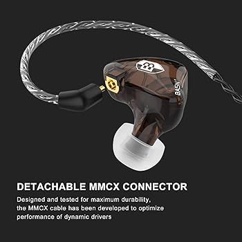 BASN Bsinger PRO インイヤーモニター ミュージシャン用 2つの取り外し可能なMMCXケーブル ノイズキャンセリングイヤホン (ブラウン) Amazon.co.jp: BASN Bsinger PRO インイヤーモニター