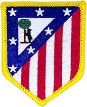 Iron-On Patch Clothing Football Rojiblanco Madrid Football League Patches Very Sticky Patches for Clothes, Children's and Adult Backpacks 5.5 x 6.5 cm