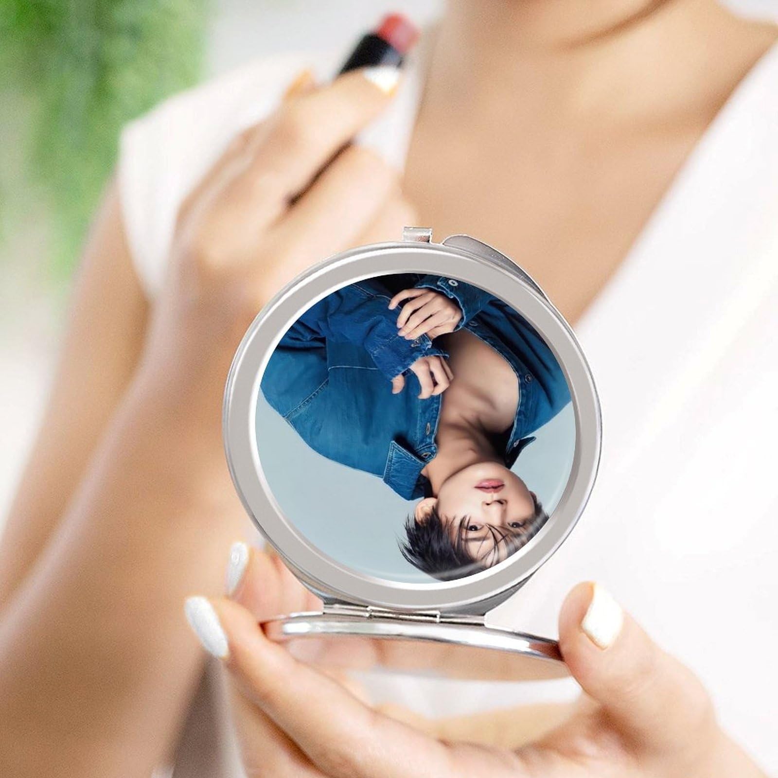 ミラー　鏡 目黒蓮 Man スノーマン Amazon.co.jp: Snowman 目黒蓮 化粧鏡 コンパクトミラー 化粧ミラー