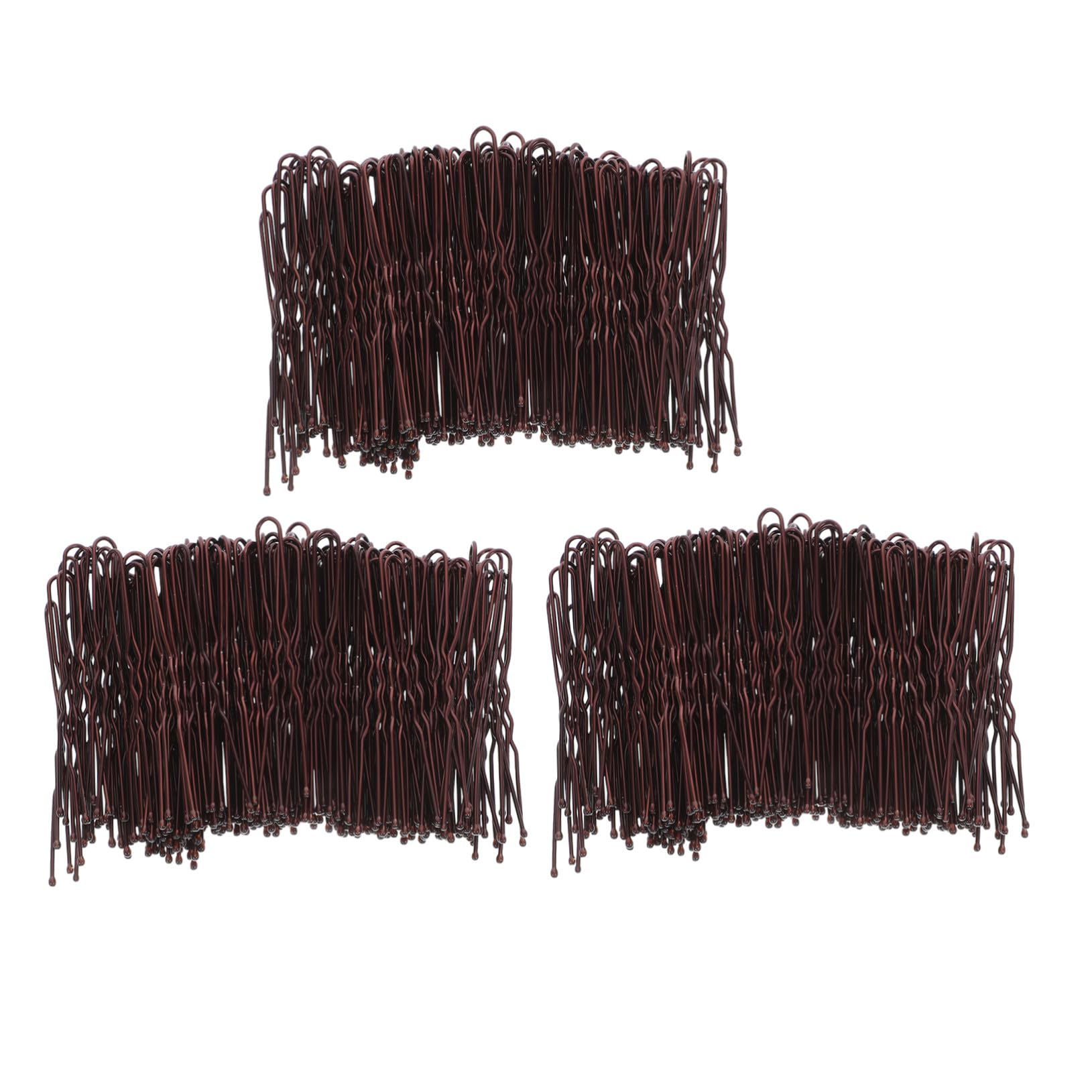 Anneome 600 Piezas conjunto de pinzas para el cabello clip de horquilla de pelo de metal Horquilla francesa para mujer pinzas para el cabello en forma de u alfileres de planchar Café