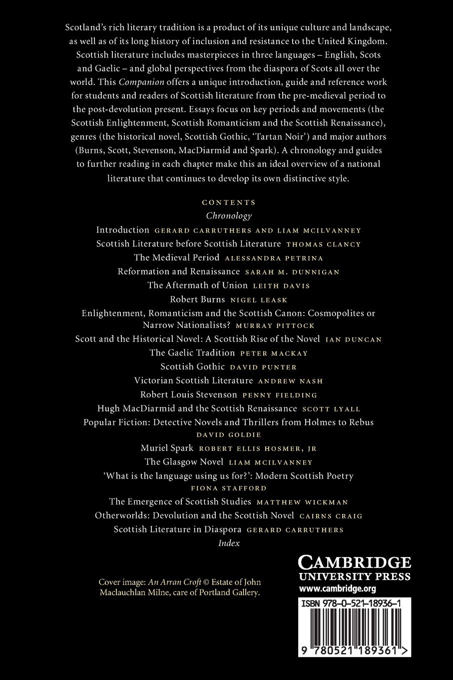 The Cambridge Companion to Scottish Literature