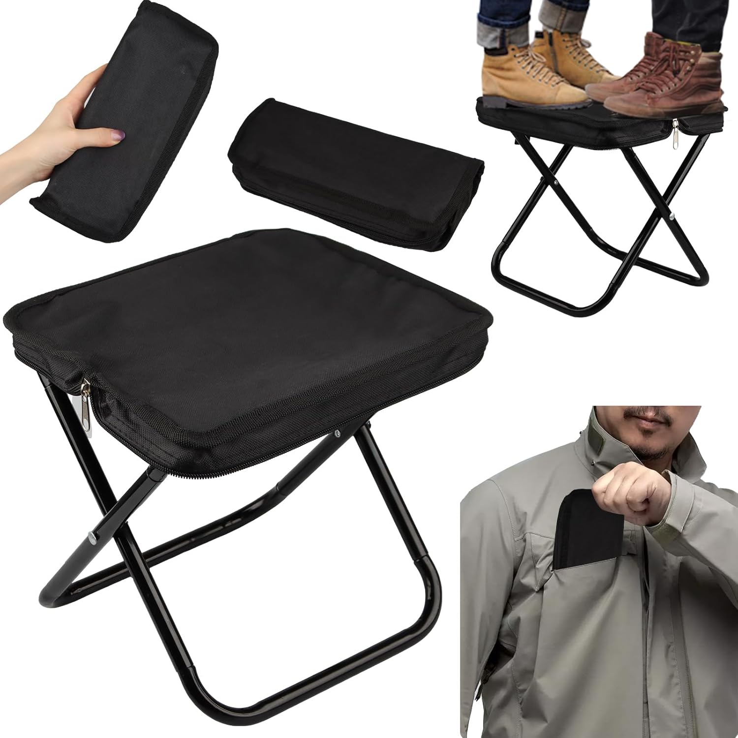 Yegookay Handtaschen-Hocker, schwarz