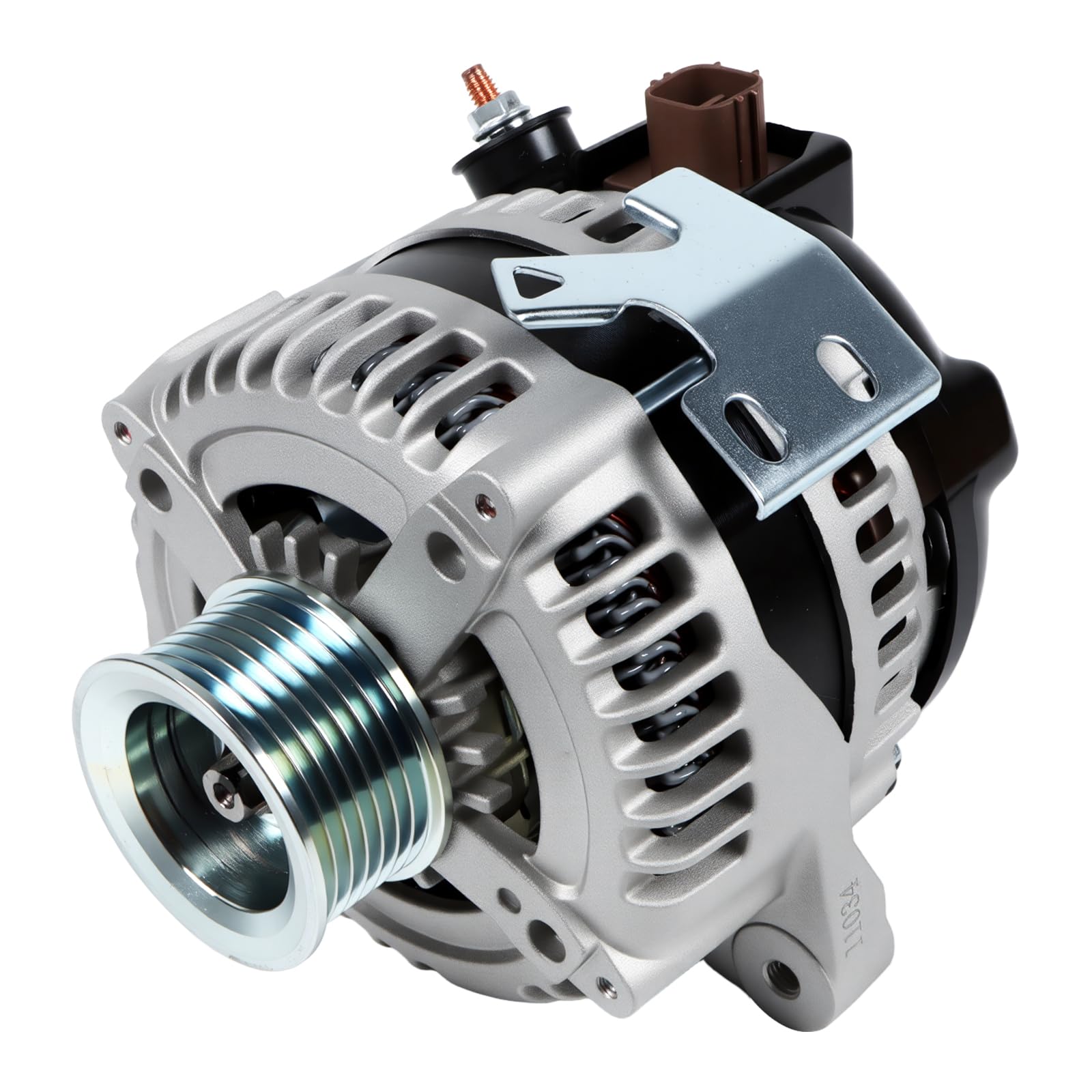11034 Alternator for 2004-2006 Camry 2.4L, 2004-2007 Highlander 2.4L, 2004-2008 Solara 2.4L, 2005-2010 tC 2.4L, 100Amp 7-Groove Pulley, Replace 11034N 27060-0H100-image-24