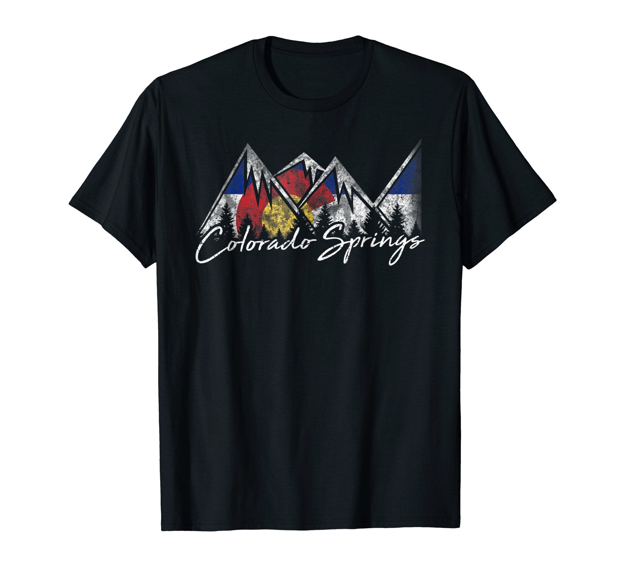 Triple G MavsColorado Springs Flag Mountains Shirt Cool Souvenir GiftOEKO-TEX STANDARD 100