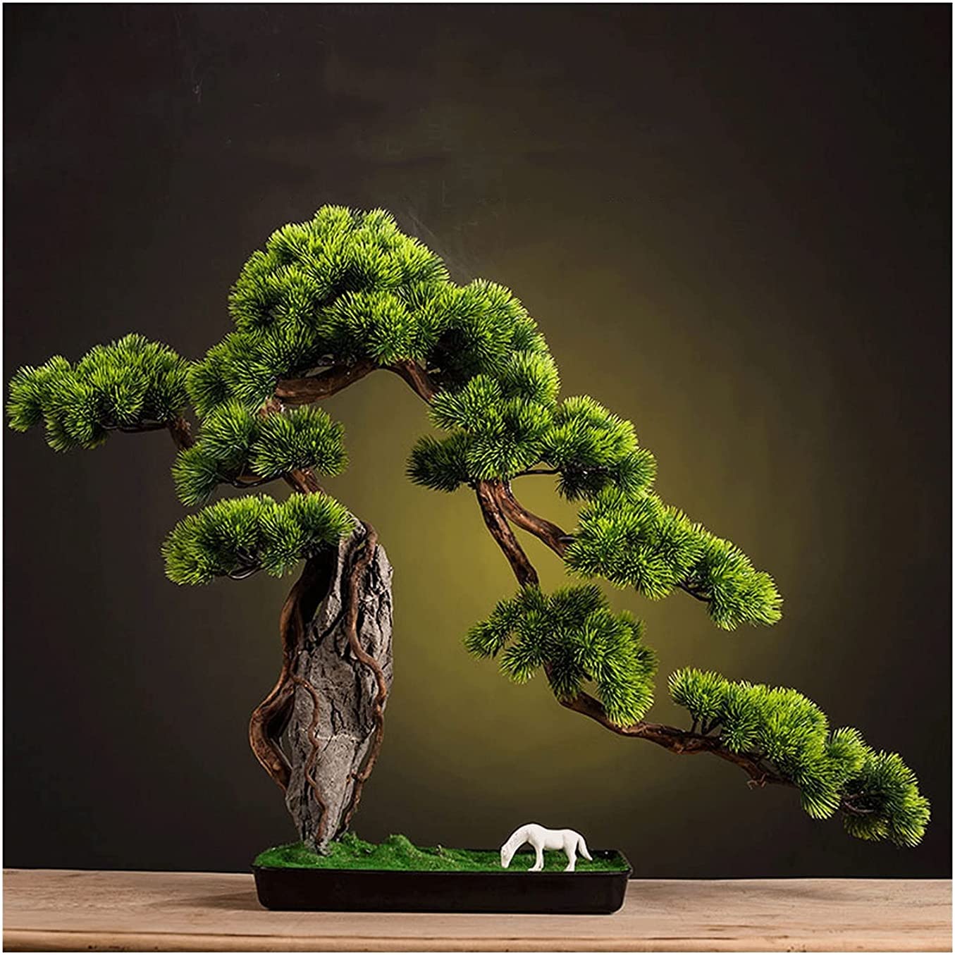 CAFIEDR Artificial Bonsai Tree Fake Plant Decoration Home Decoration, Height 22 Inches.