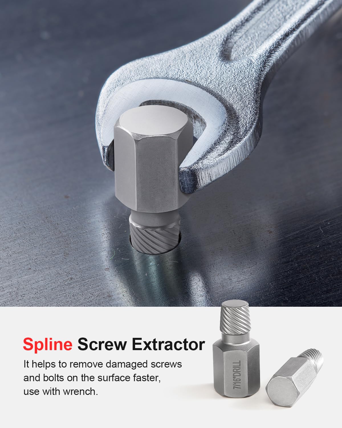 Kolvoii Juego de extractor de tornillos y kit de extractor de pernos, juego de brocas para mano izquierda, 54 herramientas de extracción de pernos multiranura, para quitar pernos rotos, pelados
