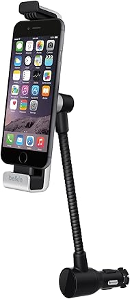 Belkin F8J132bt - Soporte para coche de carga y navegaci?n para Apple iPhone 5/5s/6, negro y plateado Belkin F8J132bt - Soporte para coche de carga y navegaci?n para Apple iPhone 5/5s/6, negro y plateado