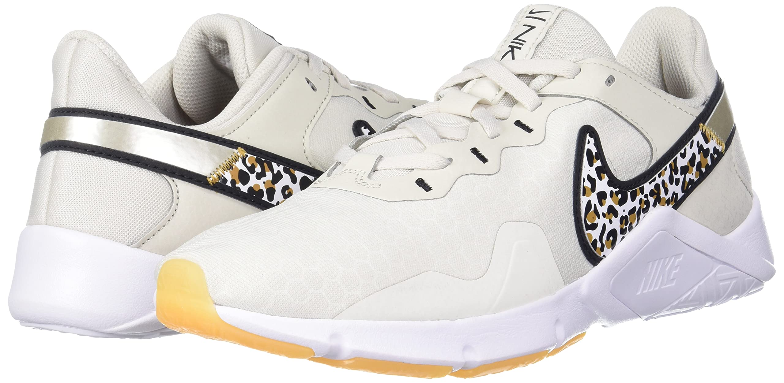 Nike Legend Essential 2 Women's Workout Shoes (CZ3668-017, Light Bone/Wheat/White/Black) Size 10.5