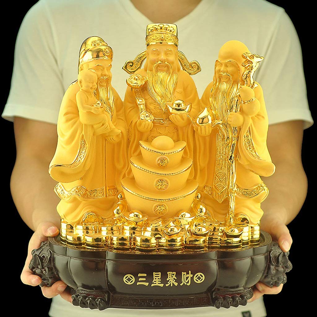 Posągi Feng Shui Dekoracja domu Przyciągaj bogactwo i szczęście Wystrój Feng Shui Wykwintne prezenty urodzinowe i parapetówkowe Salon Rzemiosło Dekoracje Dekoracje posągów
