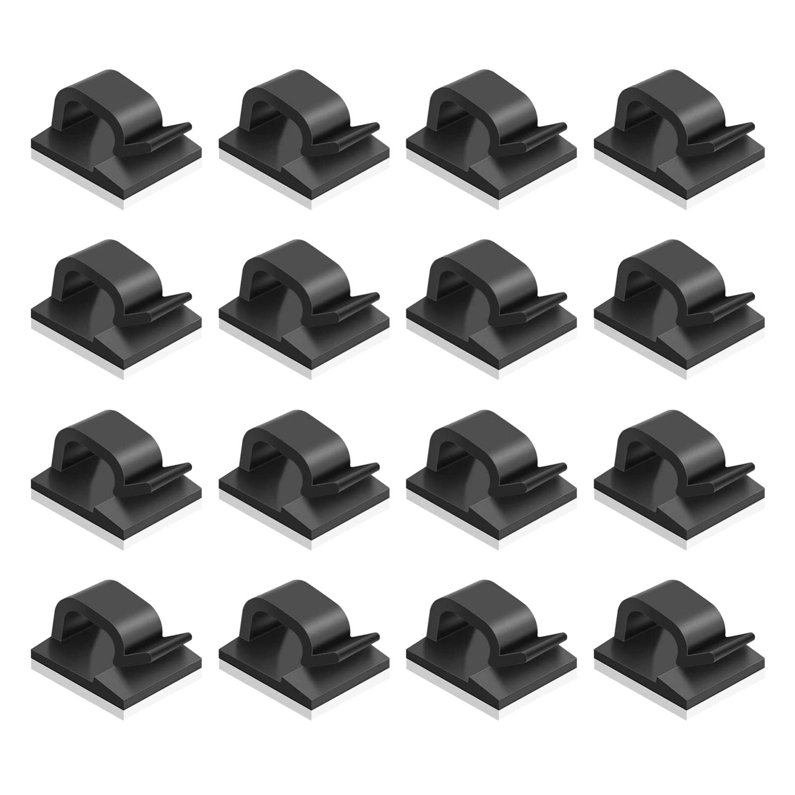 ibasenice 100 Piezas Abrazadera De Fijación Clips De Gestión De Cables Clip Portacables Clips De Cable Titulares De Cable Protección Del Medio Ambiente Pa66 Usb Asiento De Fijación