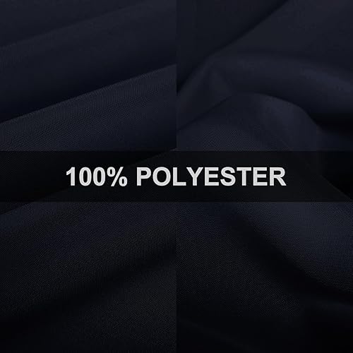 Miniatura 7 de Mantel redondo de poliéster, paquete de 2 manteles redondos de 70 pulgadas, resistentes a las manchas y a las arrugas, mantel de tela decorativa