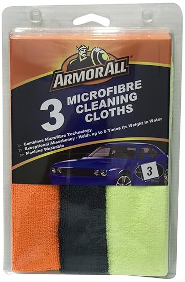 Armor All Microfiber Cleaning Cloth (Set of 3)