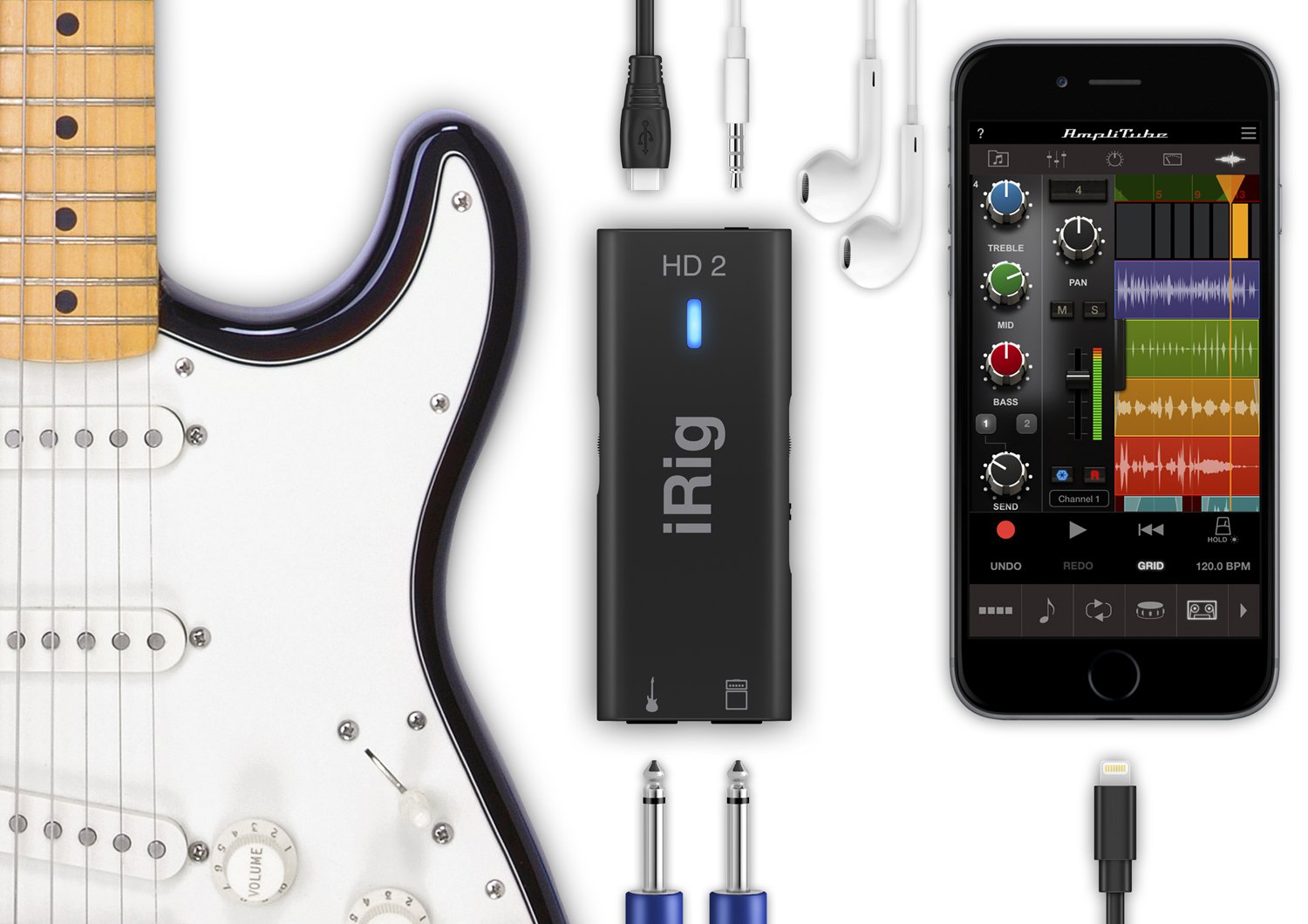 iRig HD2 ギター/ベース用デジタルオーディオインターフェース iOS用 Amazon.co.jp: IK Multimedia ギター/ベース用 モバイル・デジタル
