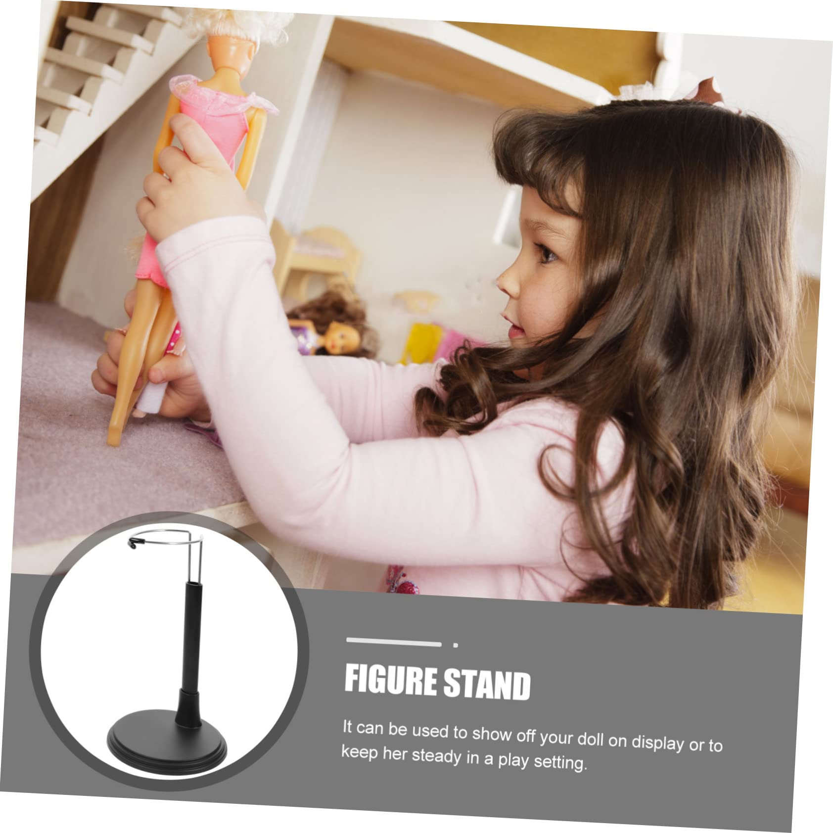 Toyvian 12 Pièces Présentoir De Poupée Porte-poupée Support De Vitr De Poupee Support De Modele De Poupee Socle De Figurin Am