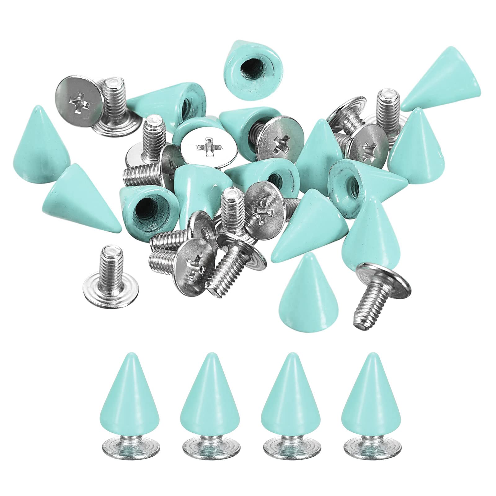 VINGVO Star Rivets Stud 50 Ensembles étoile Rivets Goujon Vis Cuir Bouton 16mm Accessoires De