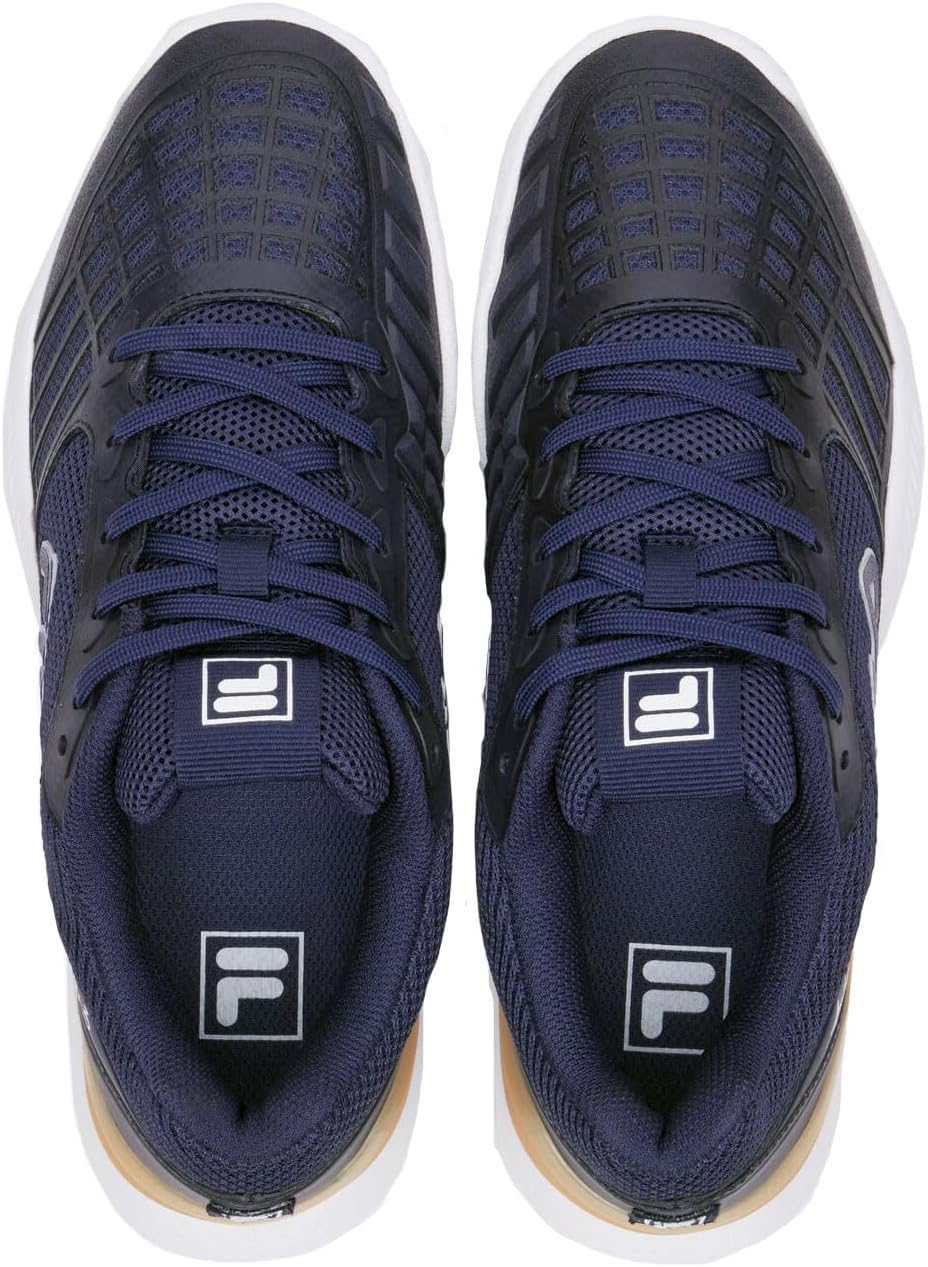 Fila Axilus 3 Womens Tennis Shoes - Navy/Wht/Wheat/B Medium / 6.0 - Image 2