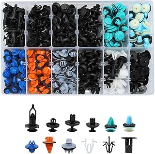 395 Pcs Car Nylon Rivet Fastener Bumper Clip Car Door Panel Push Type Trim Clips 12 Most Popular Sizes of Plastic Push Rivets Clips for Toyota