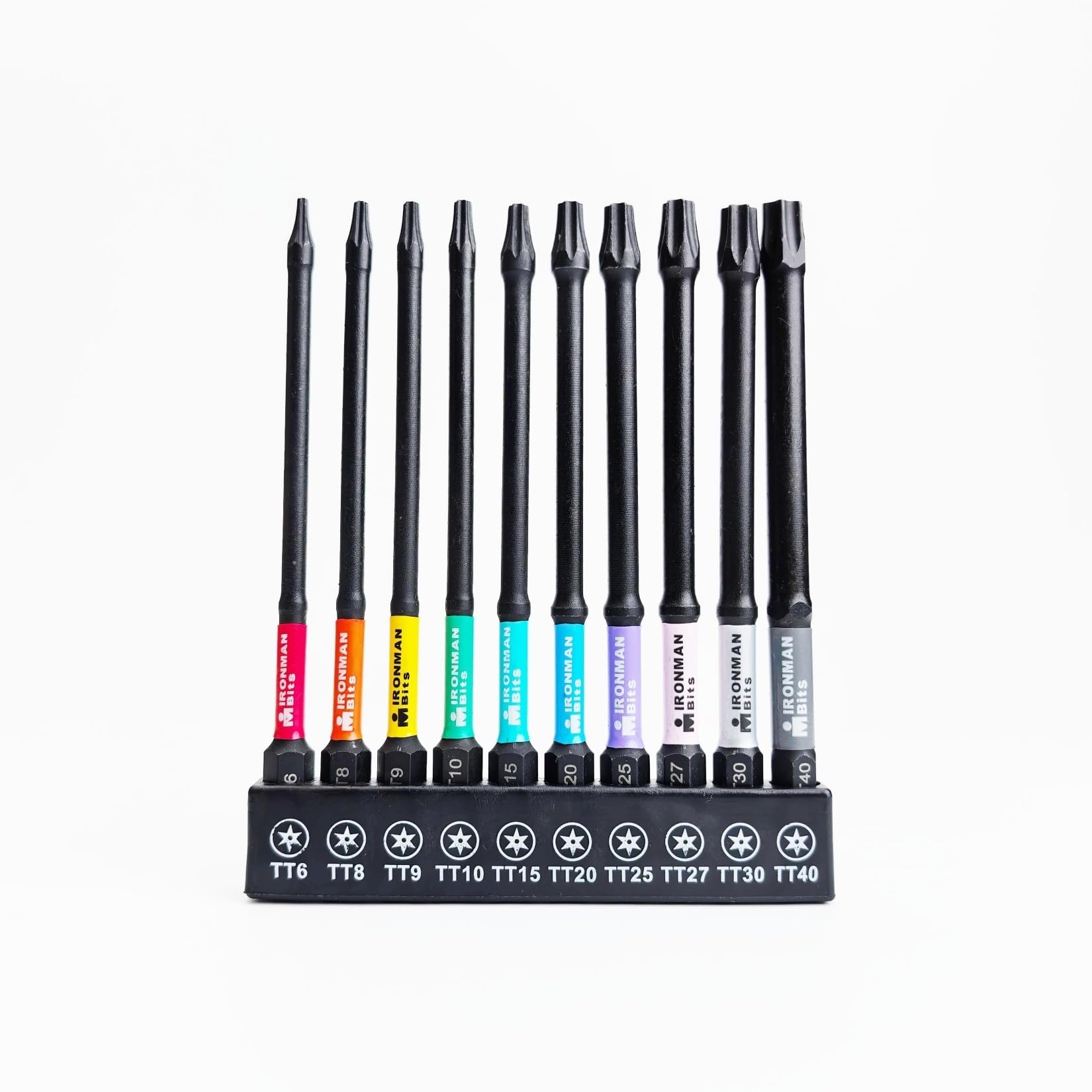 Screwdriver bits Impact Tough Magnetic Screwdriver Bit S2 Steel Long Extension Driver Drill Bits Hex Shank Batch Head with Base Holder(100)
