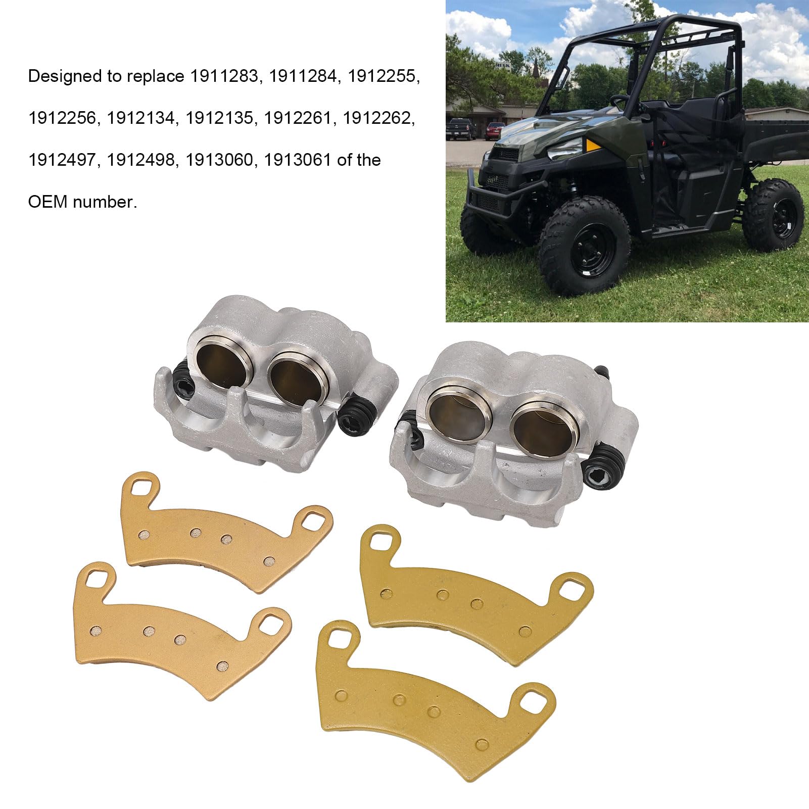 1 Paio di Pinze Freno Anteriori, Materiale Metallico, Idraulico, Ricambio per 500 570 700 800 900 902D 1000 HST