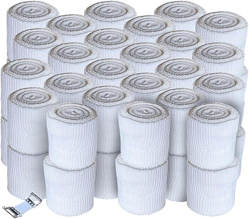 Paquete de 48 vendajes deportivos tradicionales de gasa deportiva para caja, juego de gasa deportiva para vendas de mano utilizados en guantes de