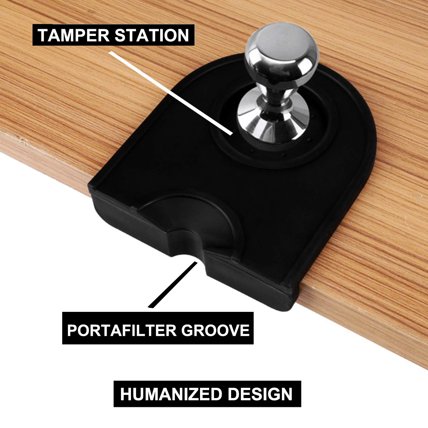 Tapis De Tampage Pour Expresso En Silicone - Support à Angle Pour Portafilter - Accessoire Barista