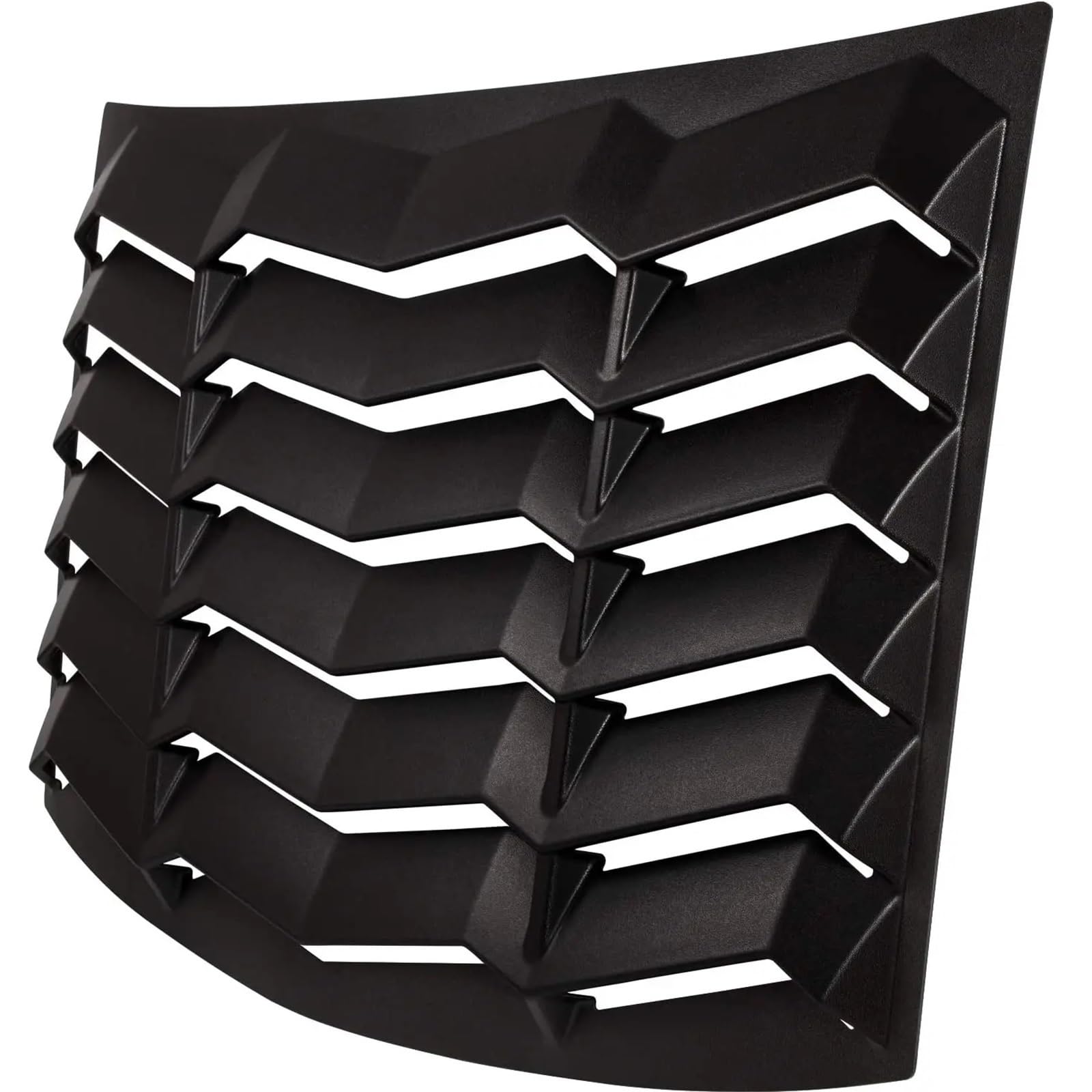 ABS Rear Window Winds-hiled Louver Sun Shade Cover Matte Black in GT Lambo Style Compatible for Chevy Chevrolet Camaro 2010-2015