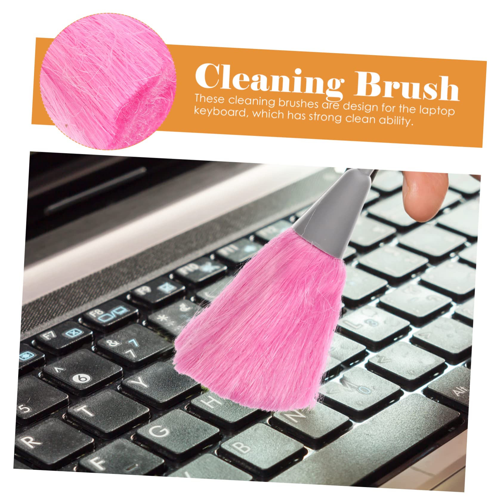 HOMOCONO 6pcs Groove Cleaning Brush for Laptop Keyboard Portable Duster for Small Table Hard Reach Areas High-Class Bristles Efficient Dust Removal
