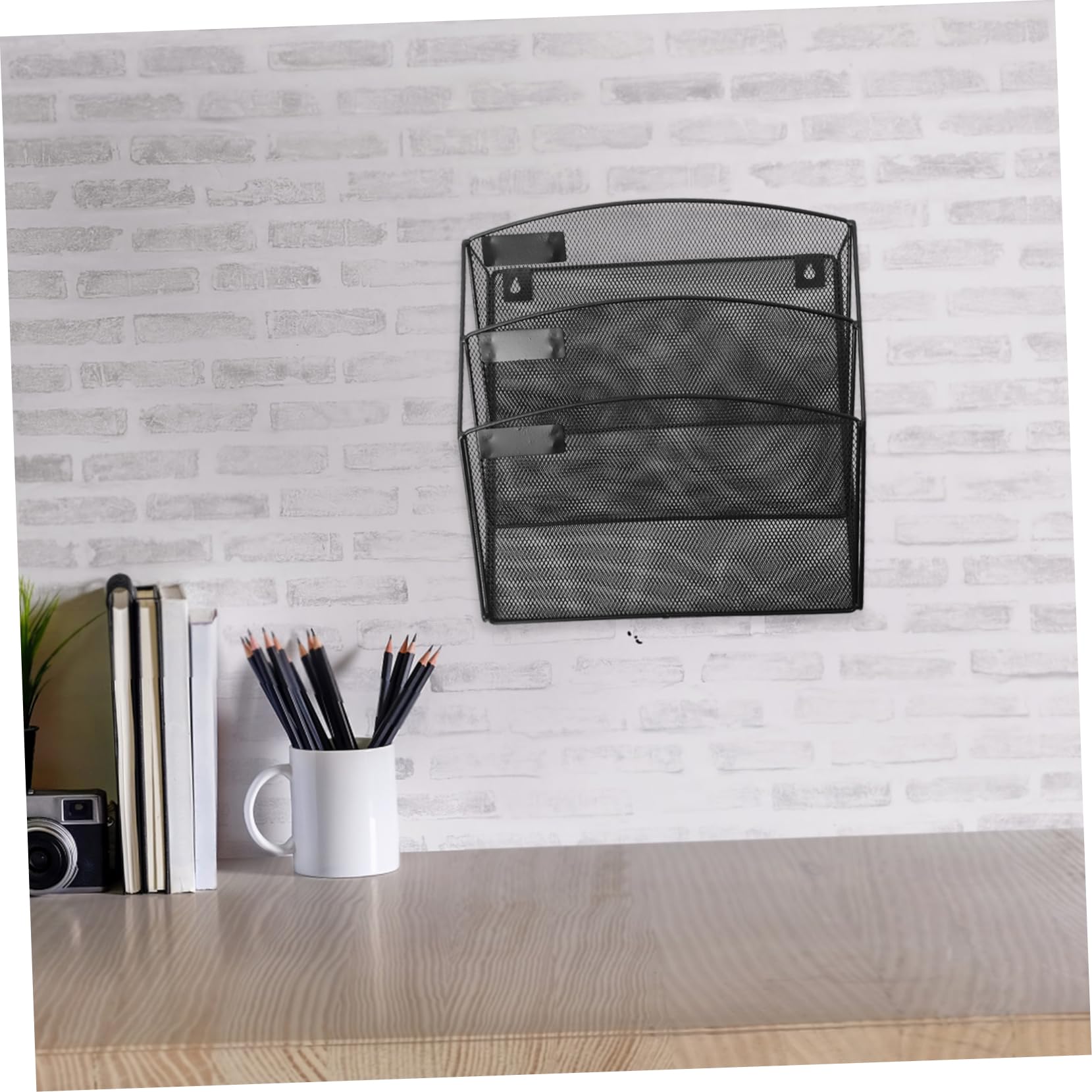 DOITOOL Wall File Organizer Multi Layer Hanging File Holder for Office Home with Easy Installation Stylish Design for Efficient Document Storage