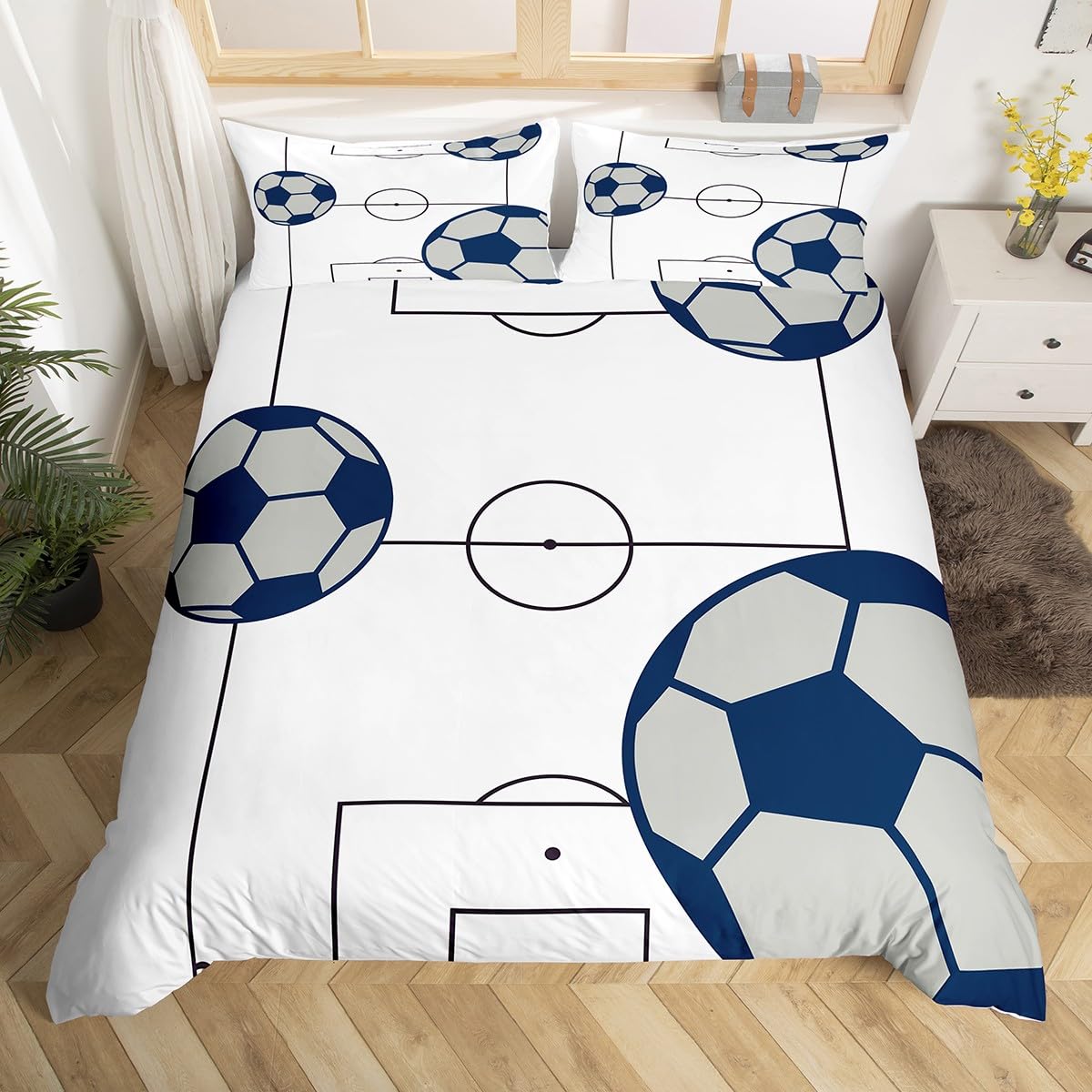Housse de couette respirante sport évite la transpiration nocturne enfant lit simple