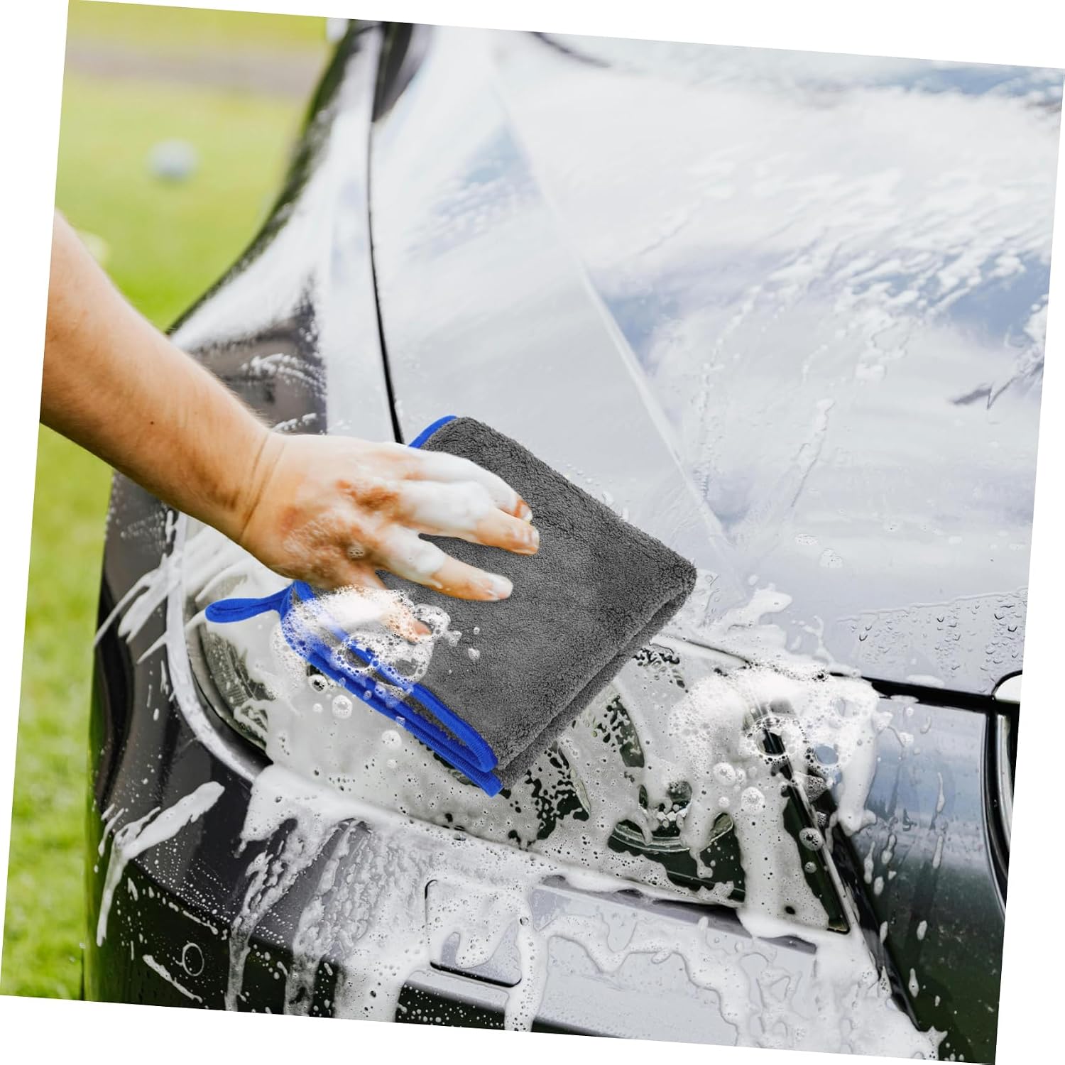 3pcs Microfiber Car Care Cloths Super Absorbent Lintfree Fabric