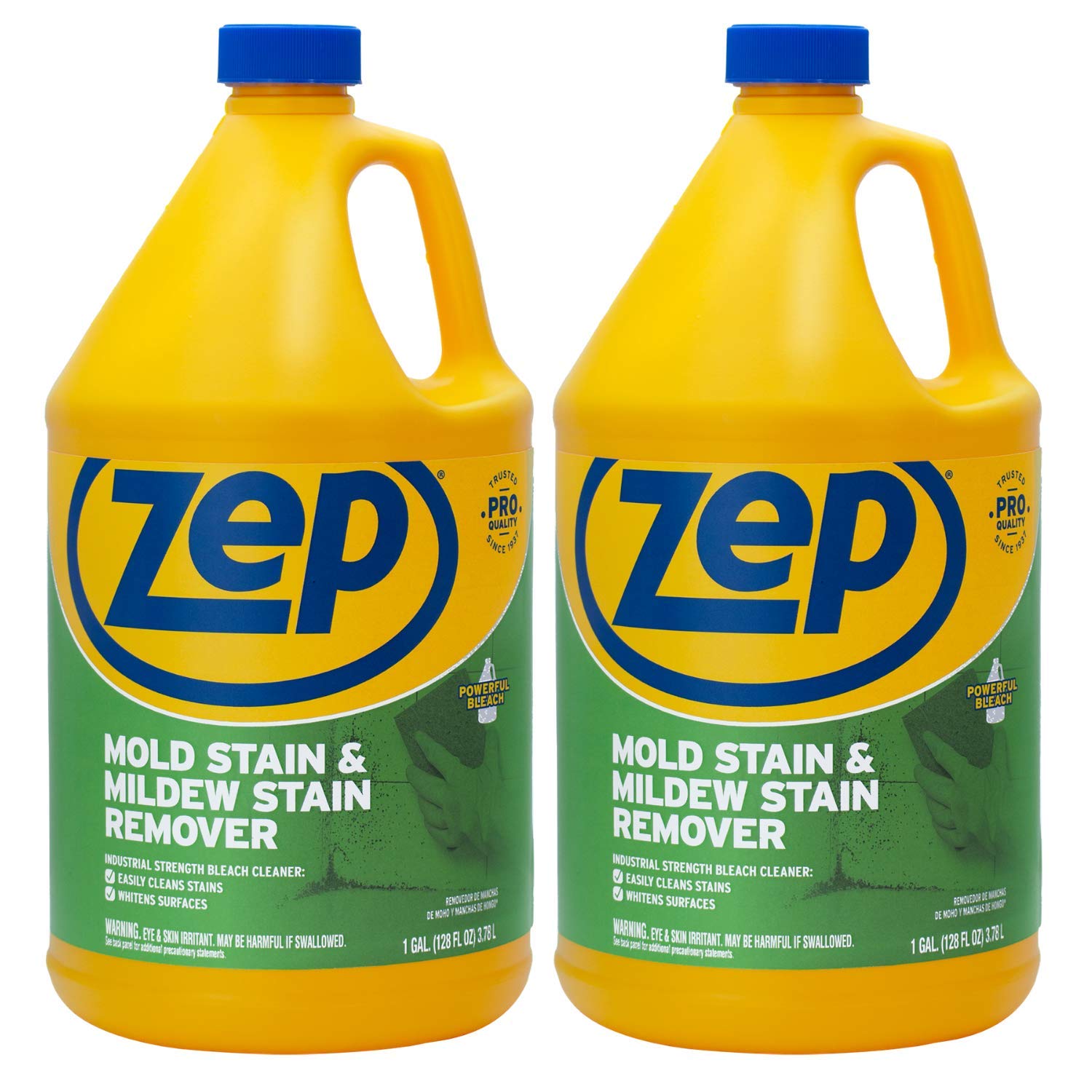 Zep Mold Stain and Mildew Stain Remover 1 Gallon (Case of 2